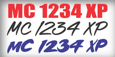 1 Color Registration Numbers